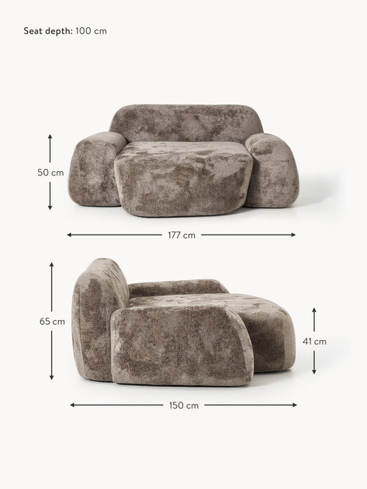 XL Teddy Boucl Lounge Chair Wolke