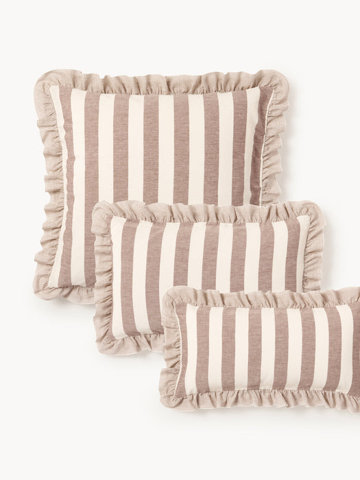 Ruffled Linen-Cotton Pillowcase Posie