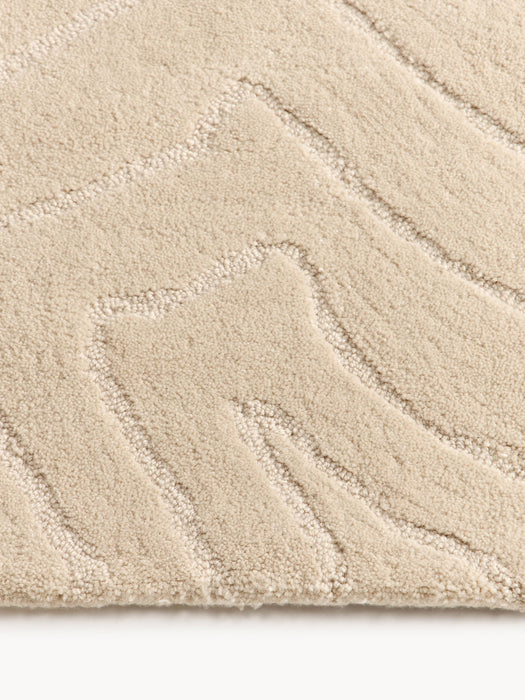 Aaron High-Low Wool Rug, Hand-Tufted