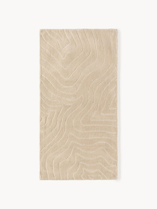 Aaron High-Low Wool Rug, Hand-Tufted