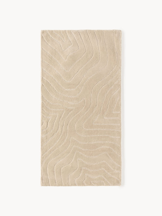 High-Low Wool Rug Aaron Hand-Tufted