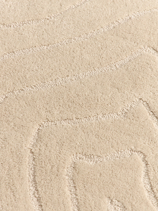 Aaron High-Low Wool Rug, Hand-Tufted