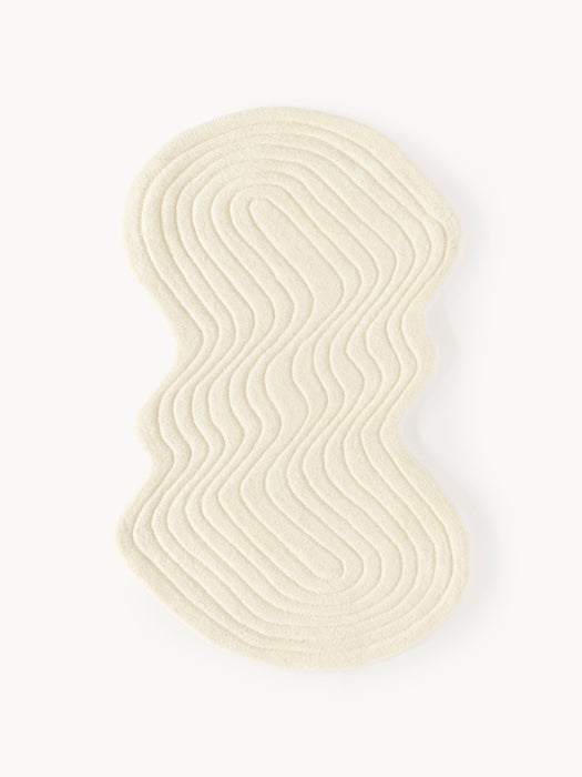 Organic-Shaped Hand-Tufted Wool Rug Aliza