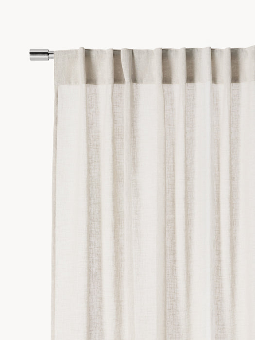 Light-Filtering Curtain Ibiza with Hidden Tab Top W 270 cm