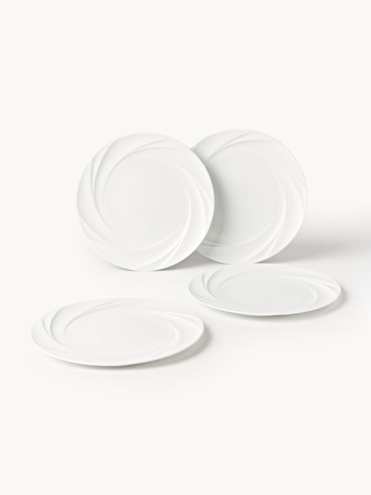 Porcelain Breakfast Plates Adonis Set of 4