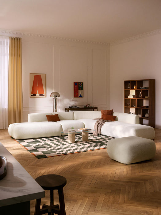 XL Modular Boucl Corner Sofa Sofia