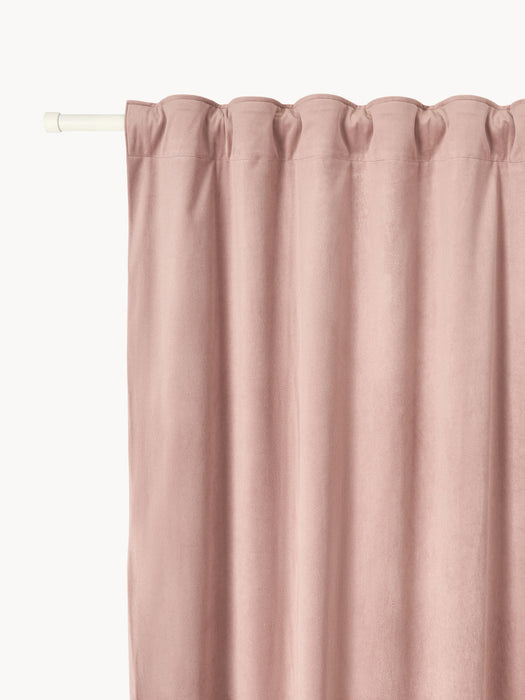 Rush Velvet Dim-Out Multi-Band Curtain, W 270 cm