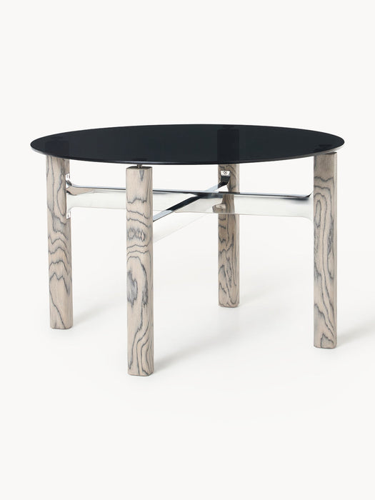 Sam Dining Table with Glass Top, in various sizes