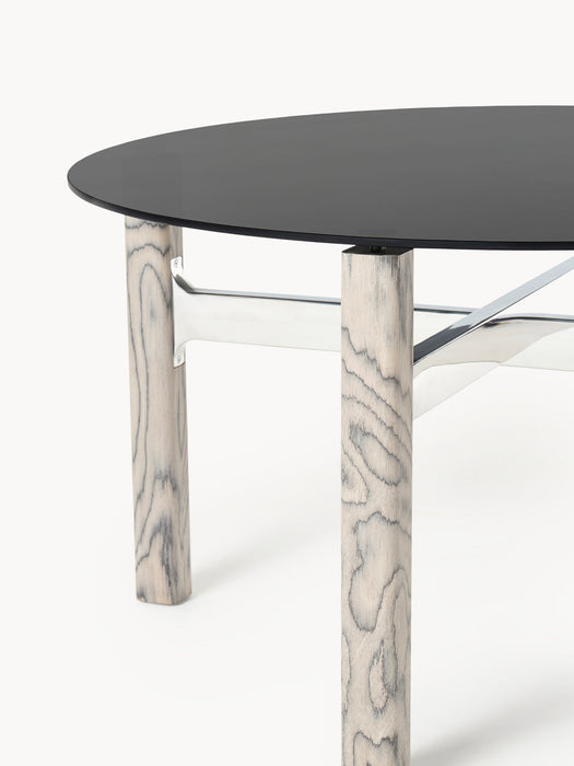 Sam Dining Table with Glass Top, in various sizes