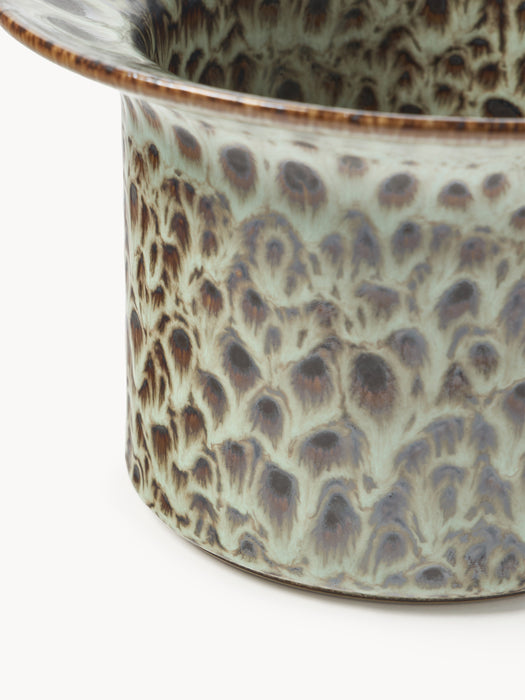 Handmade Reactive Glaze Cover Pot Balou H 10 cm