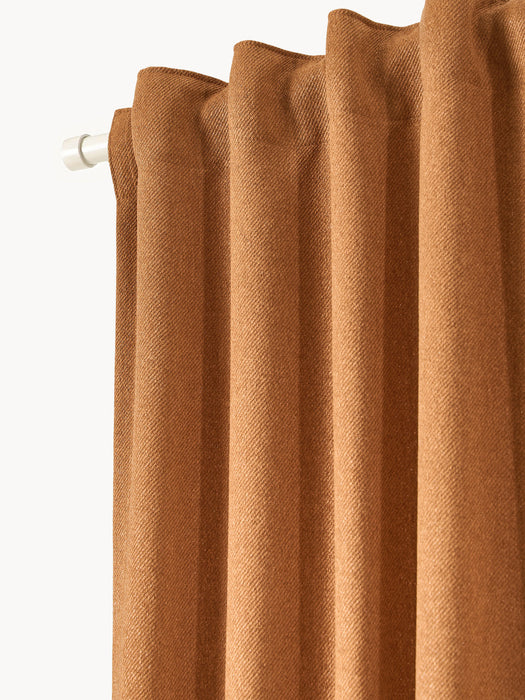 Joan Opaque Multi-Band Curtains, Set of 2, W 140 cm