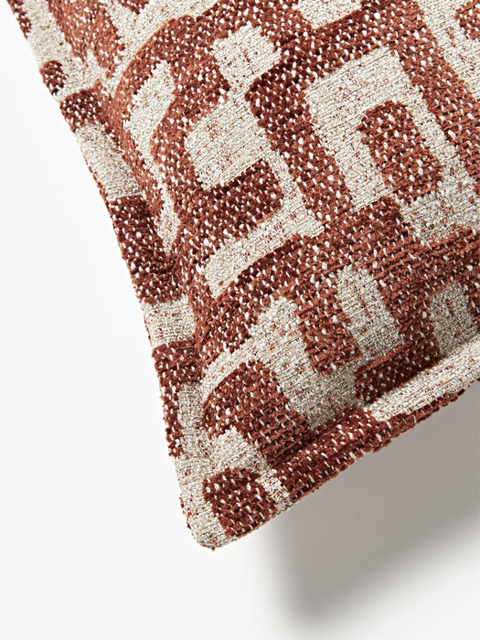 Contia Viscose Cushion with Woven Jacquard Pattern