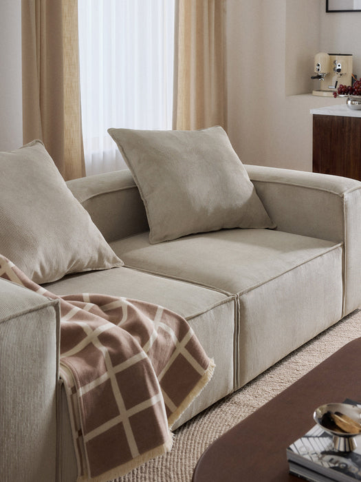 Lennon Large Corduroy Sofa Cushion, 70 x 70 cm