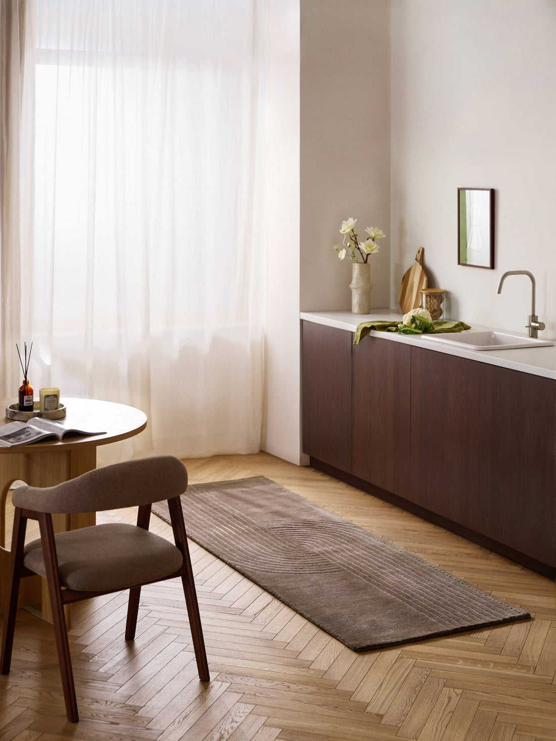 Mason High-Low Wool Runner, Hand-Tufted