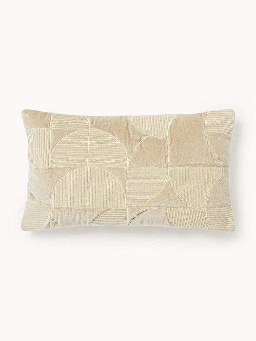 Verina Embroidered Cushion Cover with Geometric Pattern