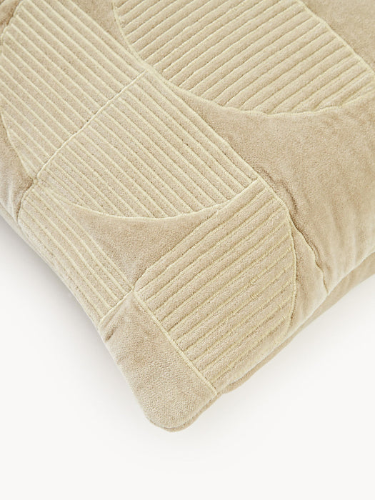 Verina Embroidered Cushion Cover with Geometric Pattern