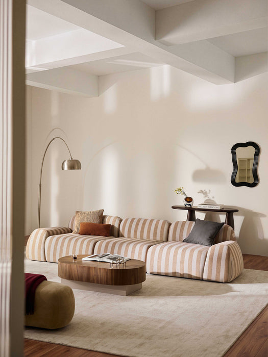 Modular Striped Sofa Wolke 4-seater