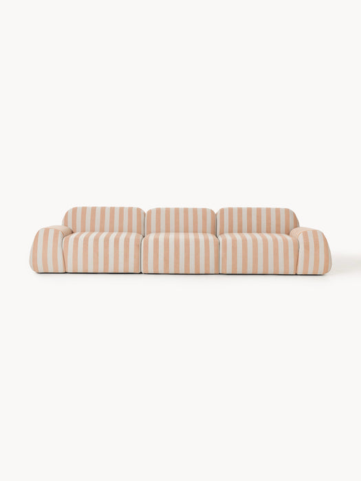Modular Striped Sofa Wolke 4-seater