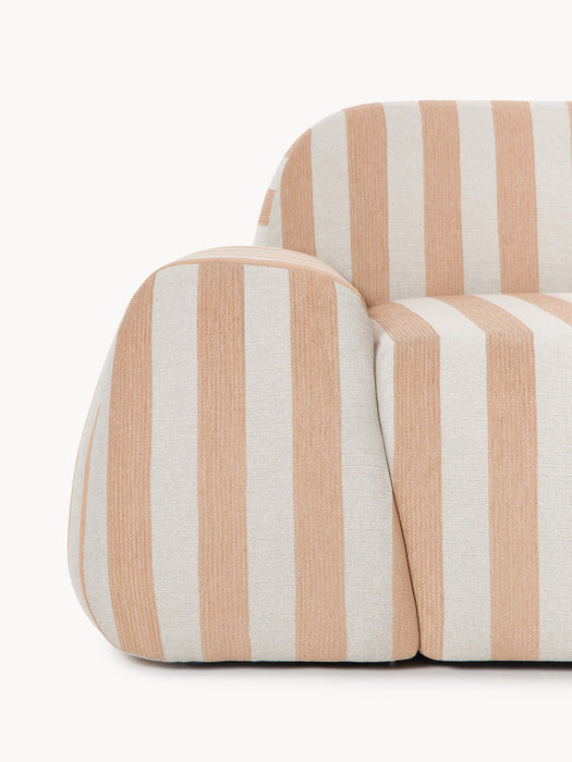 Modular Striped Sofa Wolke 4-seater