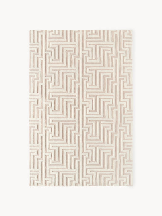 High-Low Wool Rug Monty Hand-Tufted