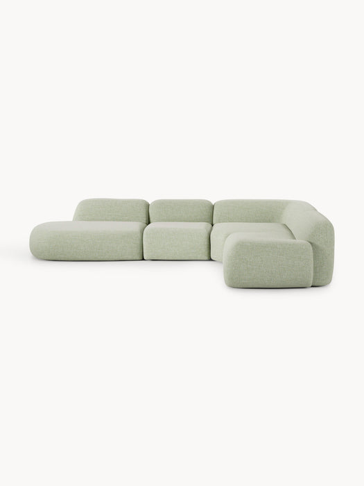 XL Modular Boucl Corner Sofa Wolke