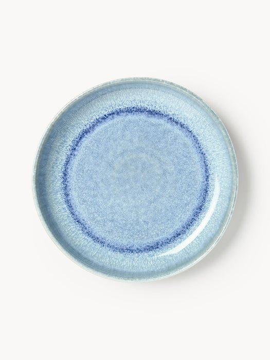Danza Handmade Pasta Plates with Reactive Glaze, Set of 4