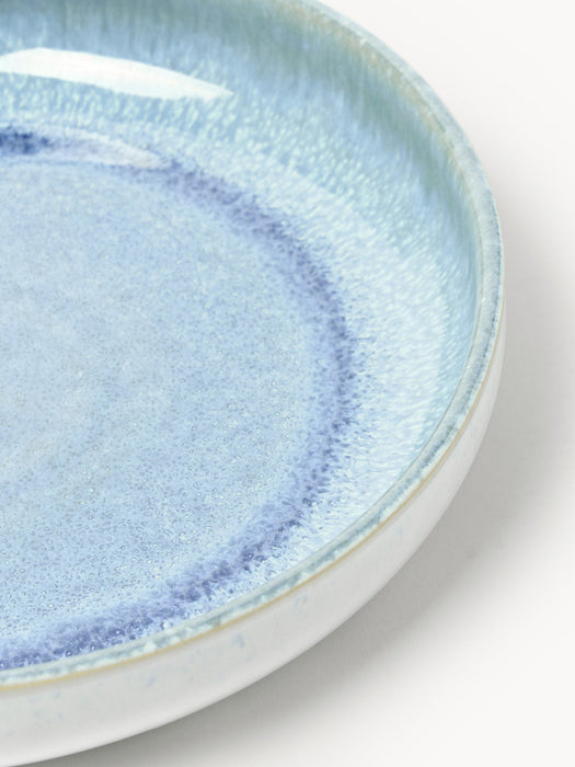 Danza Handmade Pasta Plates with Reactive Glaze, Set of 4