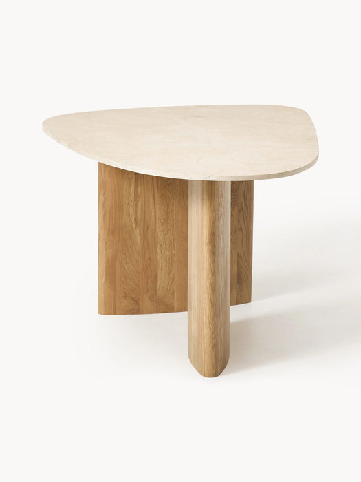 Meadow Organic Shaped Dining Table with Marble Top, in various sizes