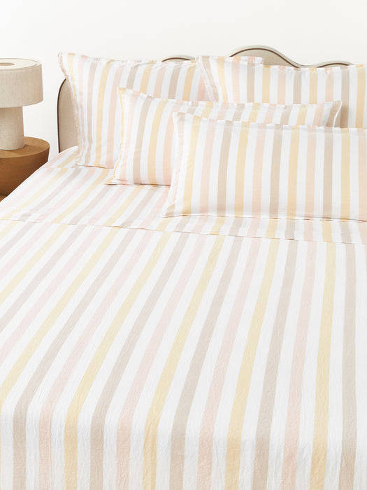 Washed Cotton Flat Sheet Harriet