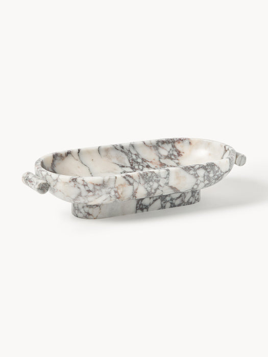 Calacatta Viola Marble Decorative Bowl Fossil W 46 cm