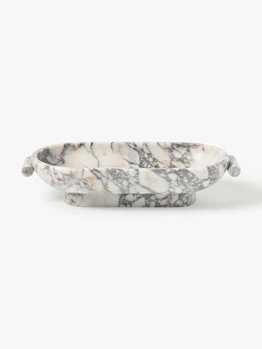 Calacatta Viola Marble Decorative Bowl Fossil W 46 cm