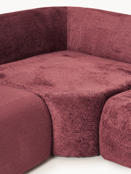 XL Modular Teddy Boucl Sofa Wolke