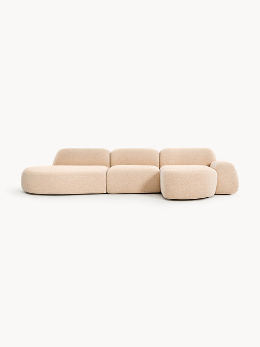 Wolke Modular Bouclé Corner Sofa (4-seater)