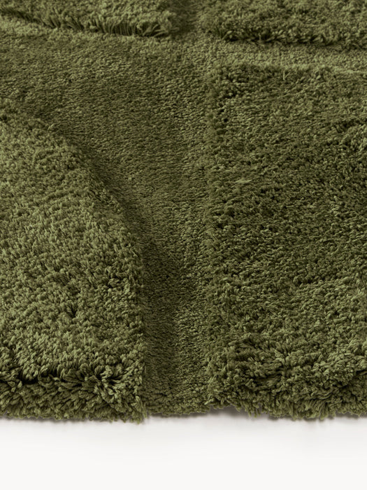 Jade Fluffy High-Low Runner