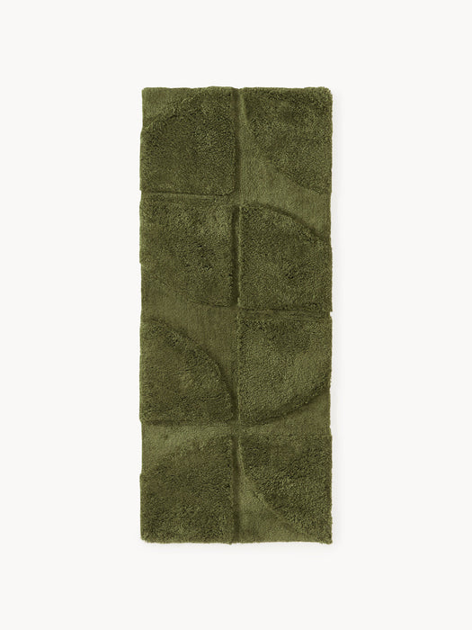 Jade Fluffy High-Low Runner
