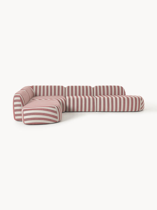 XL Modular Striped Corner Sofa Wolke
