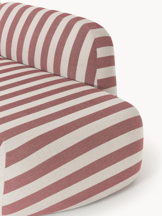 XL Modular Striped Corner Sofa Wolke