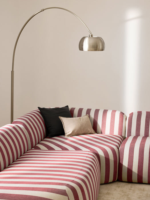 XL Modular Striped Corner Sofa Wolke