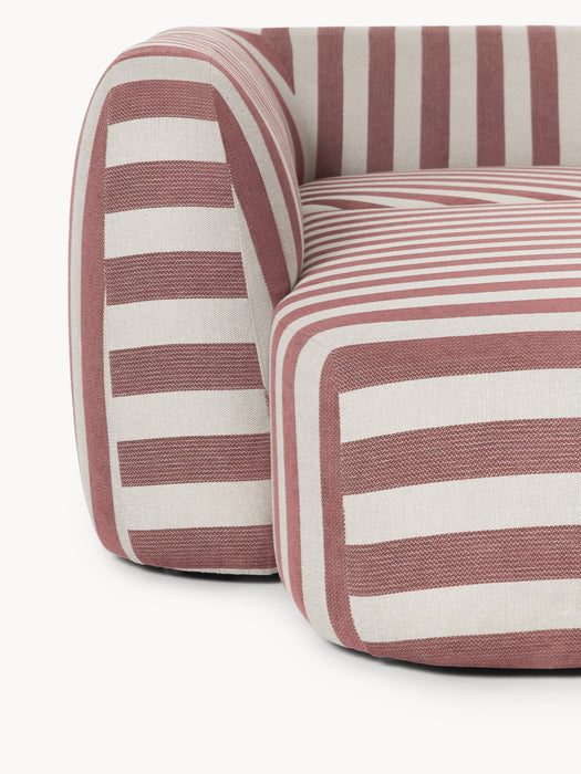 XL Modular Striped Corner Sofa Wolke