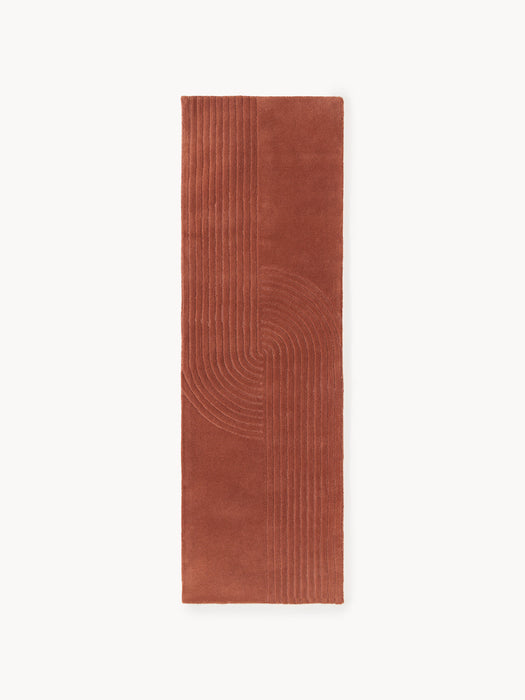 Mason High-Low Wool Runner, Hand-Tufted