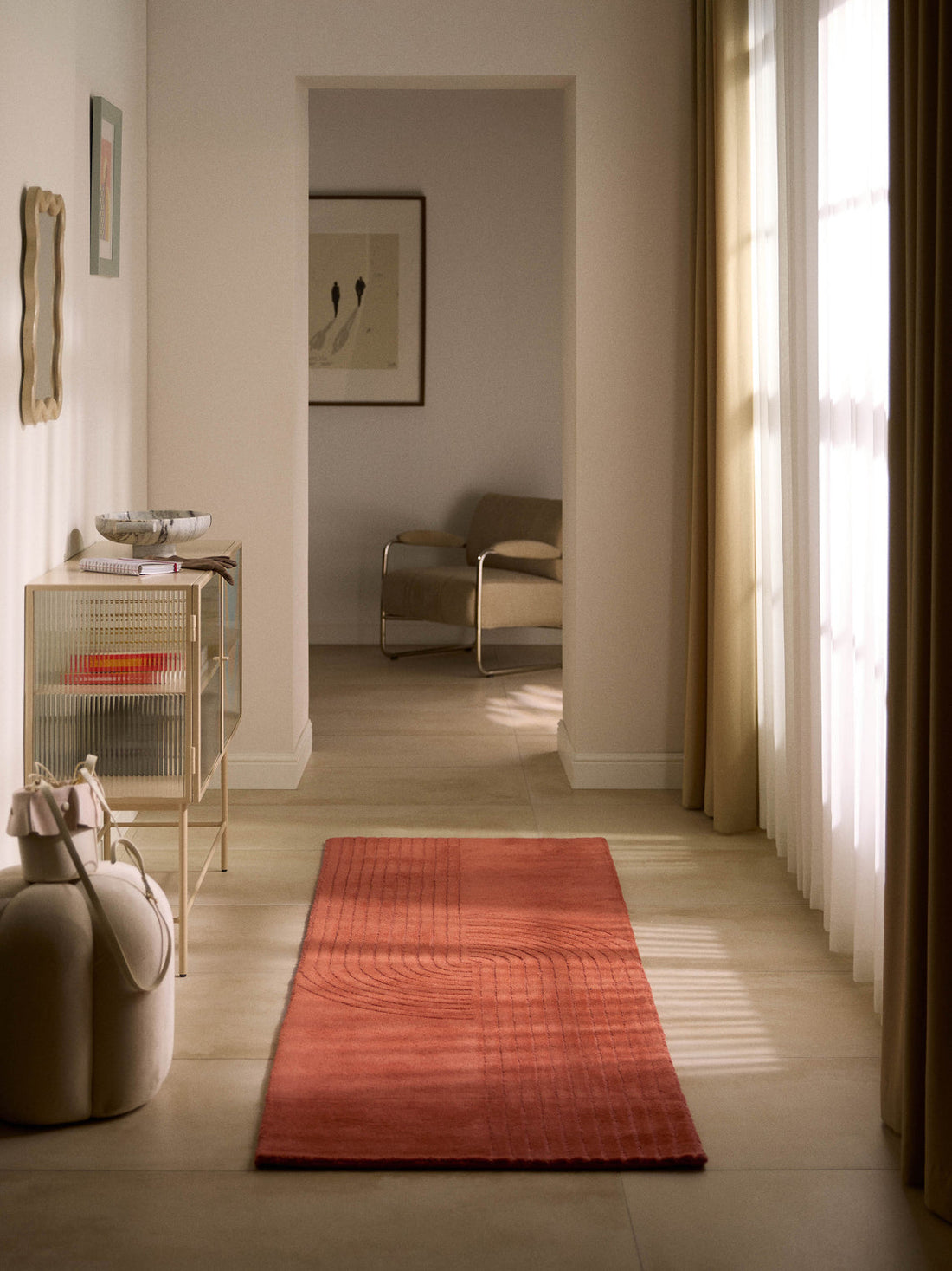 Mason High-Low Wool Runner, Hand-Tufted