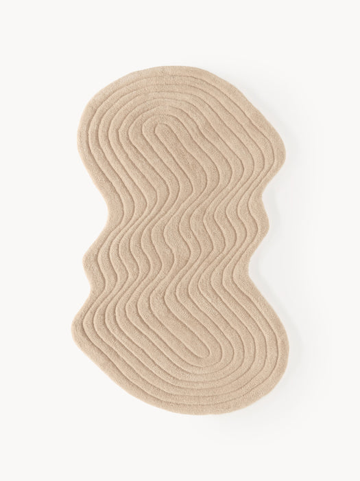 Organic-Shaped Hand-Tufted Wool Rug Aliza