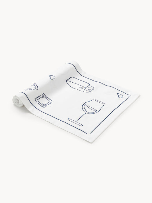 Embroidered Table Runner Tutti