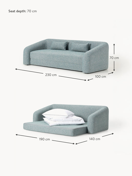 Boucl Sofa Bed Eliot 3-seater