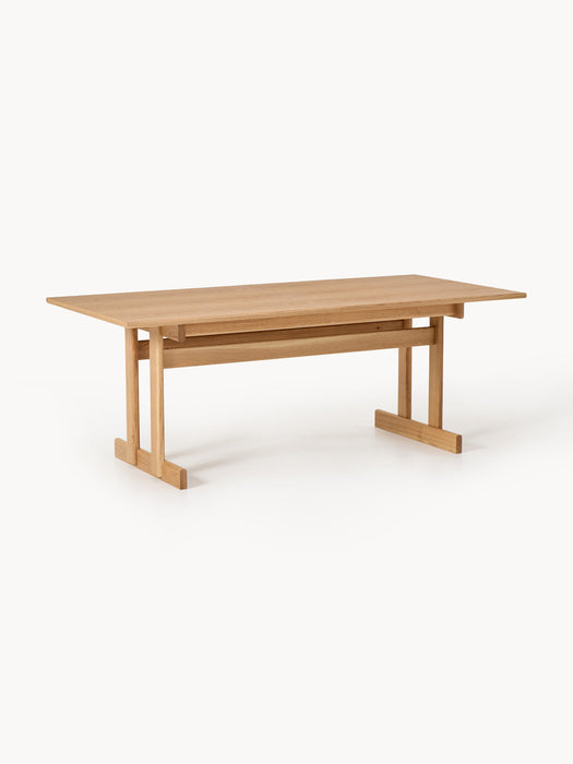 Brynn Extendable Oak Wood Dining Table, in various sizes