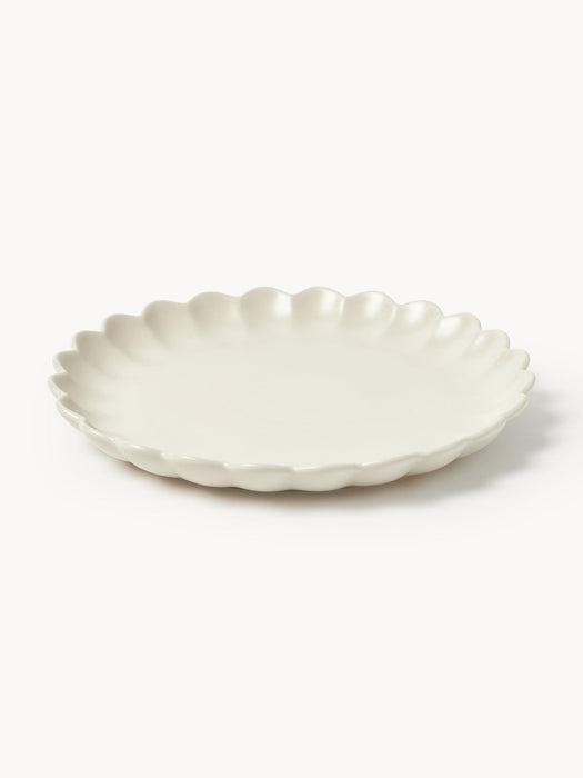 Flower-Shaped Dinner Plates Sabina, Set of 4