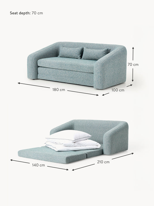 Boucl Sofa Bed Eliot 2-seater