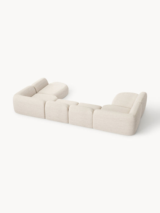 XL Modular Boucl Sofa Wolke