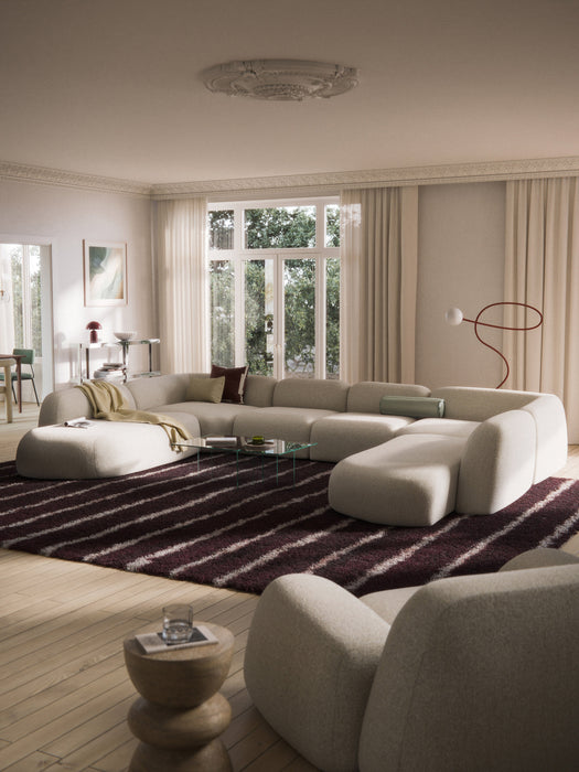 XL Modular Boucl Sofa Wolke