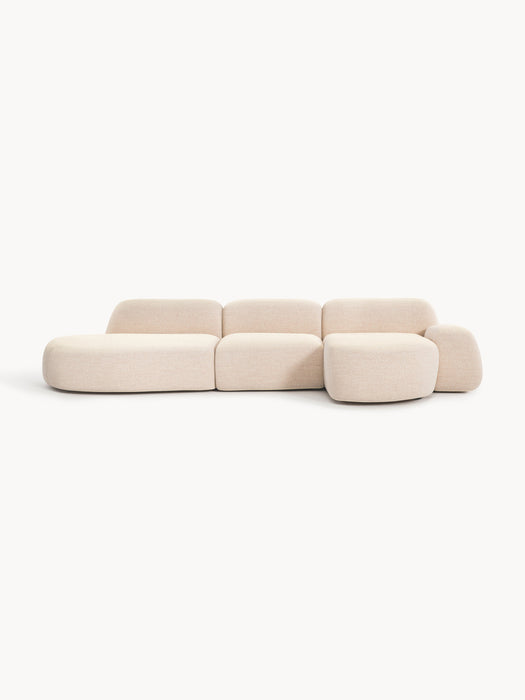 Modular Boucl Corner Sofa Wolke 4-seater